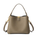 BNZEEZ™ Genuine Leather Bucket Bag Shoulder Crossbody Handbag