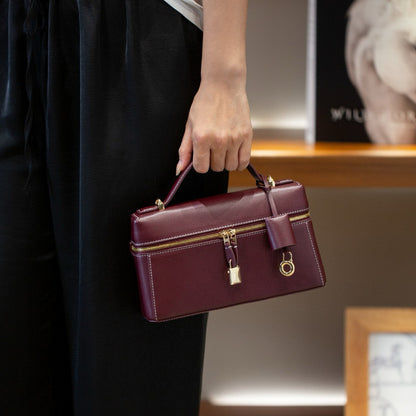 BNZEEZ Genuine Leather Retro Shoulder Bag